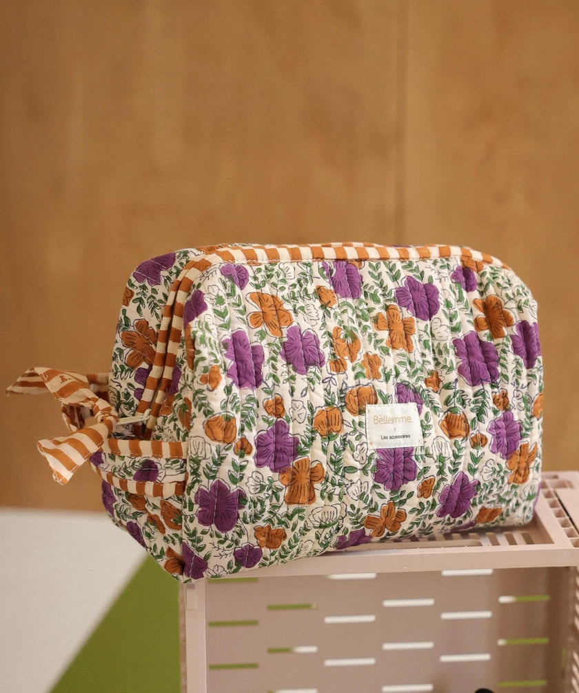 Trousse de toilette grand frmat ellis violette bellemme