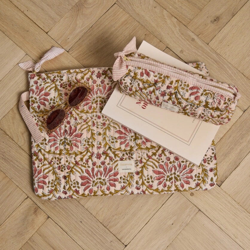 trousse d'écolier palmyre rose poudré