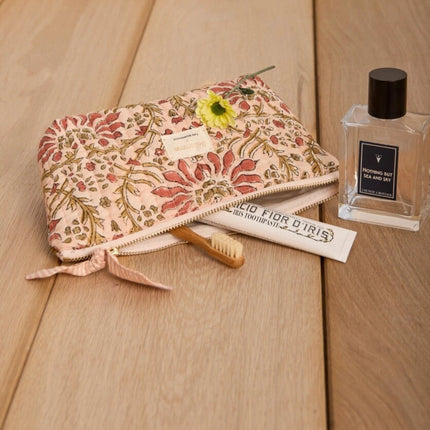 trousse à maquillage palmyre rose poudré