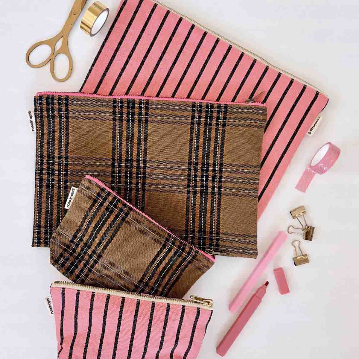 Trousse motif Tartan