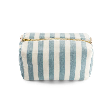 Trousse de toilette vic raye bleu ciel