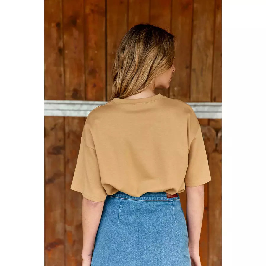 Tshirt la petite etoile Tais camel 