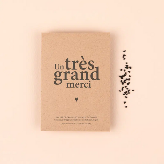 sachet de graines un très grand merci