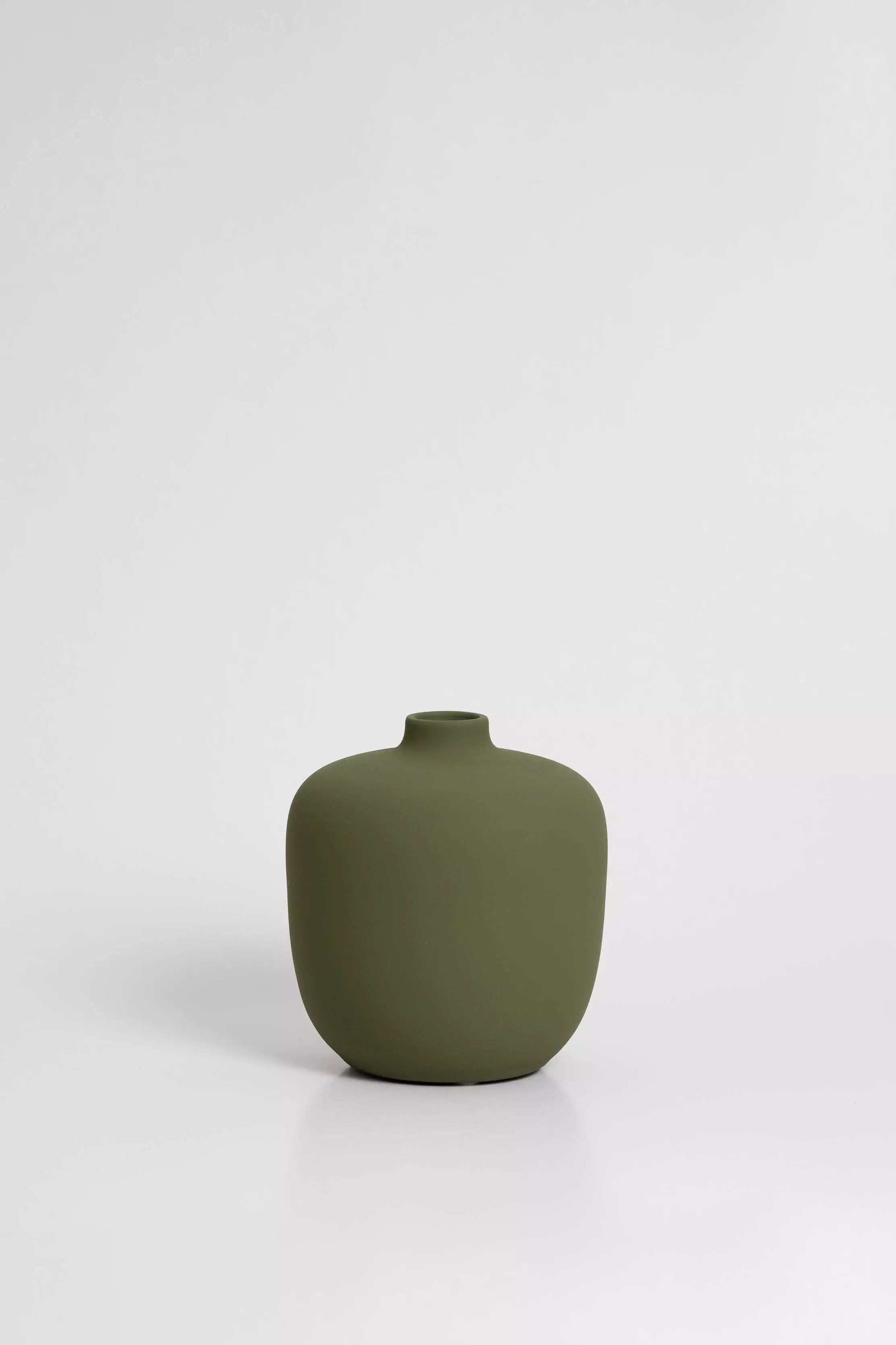 Vase 05 vert olive O cactuu
