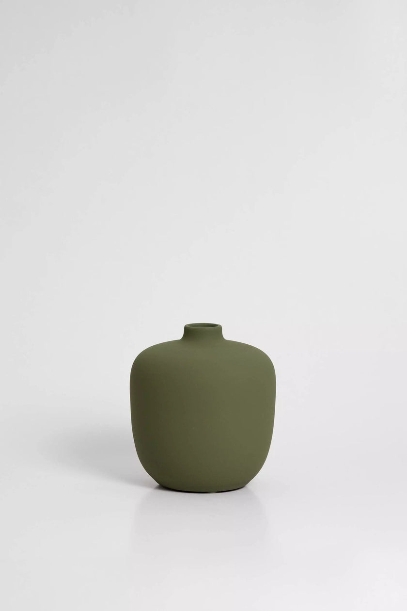 Vase 05 vert olive O cactuu