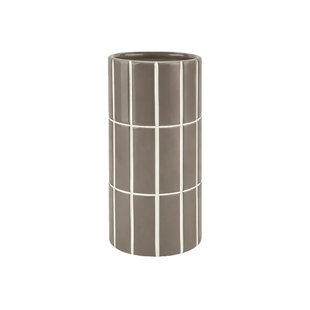 Vase carrelage gris 