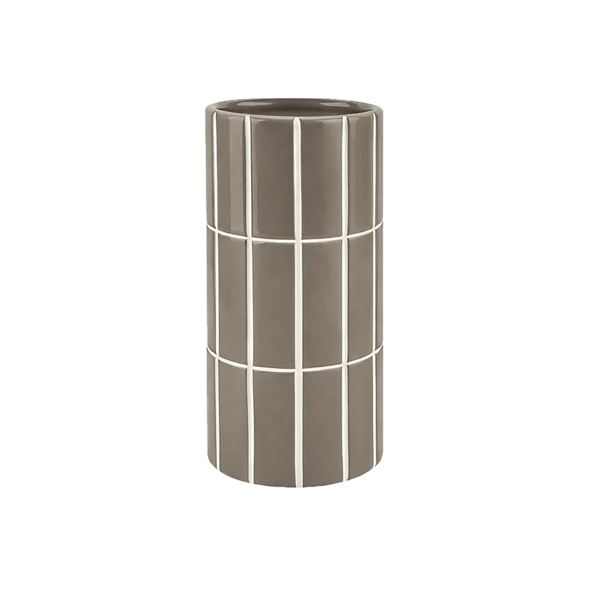Vase carrelage gris 
