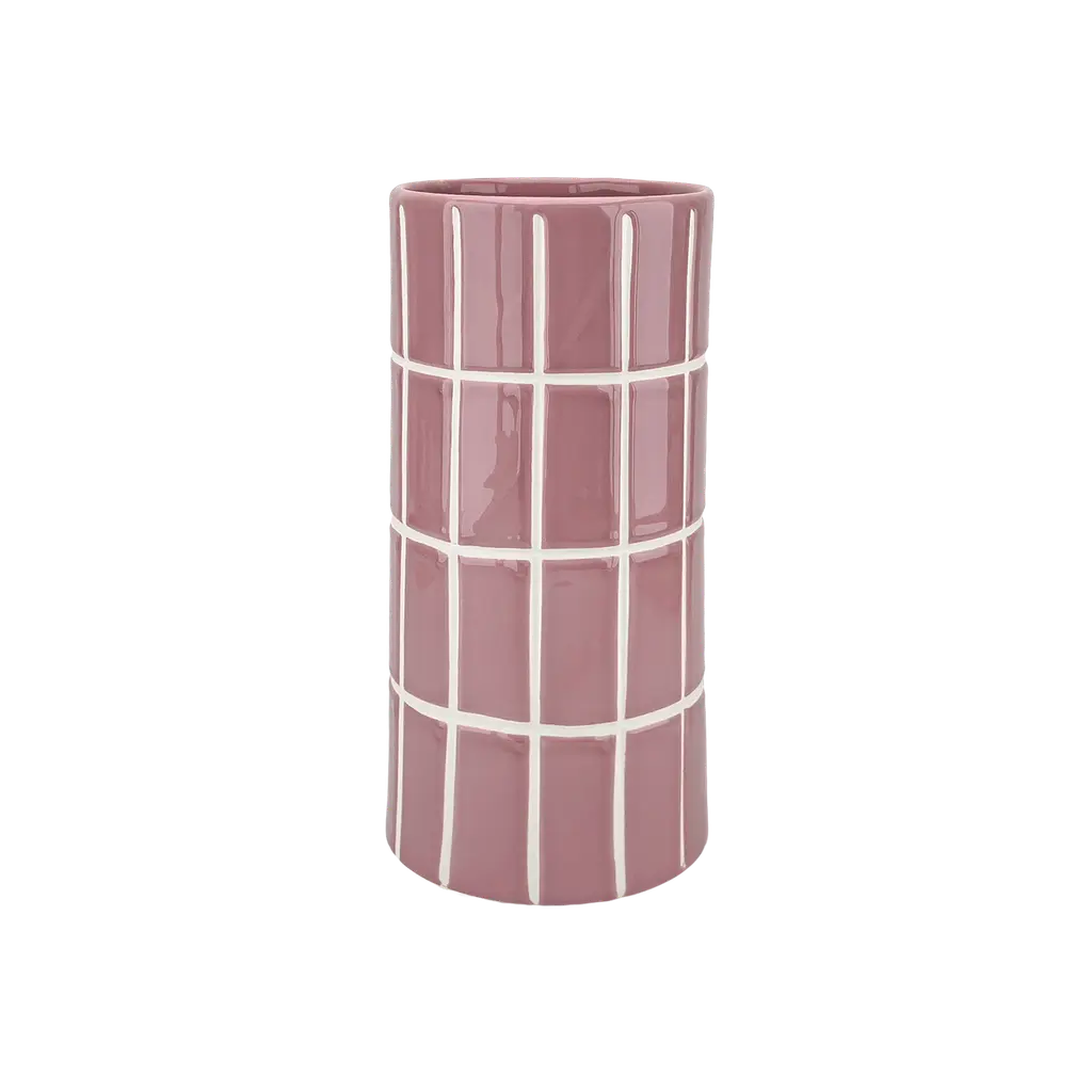 Vase carrelage rose 