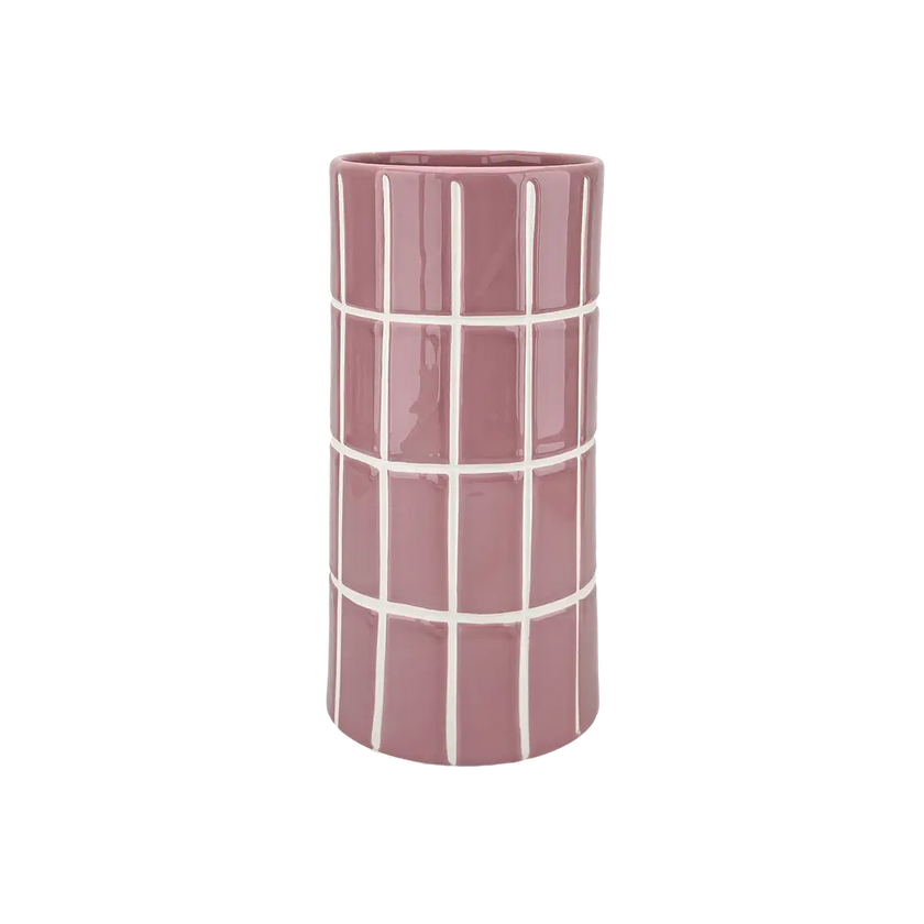 Vase carrelage rose 