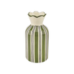 Vase collerrette kaki rayé petit modèle 