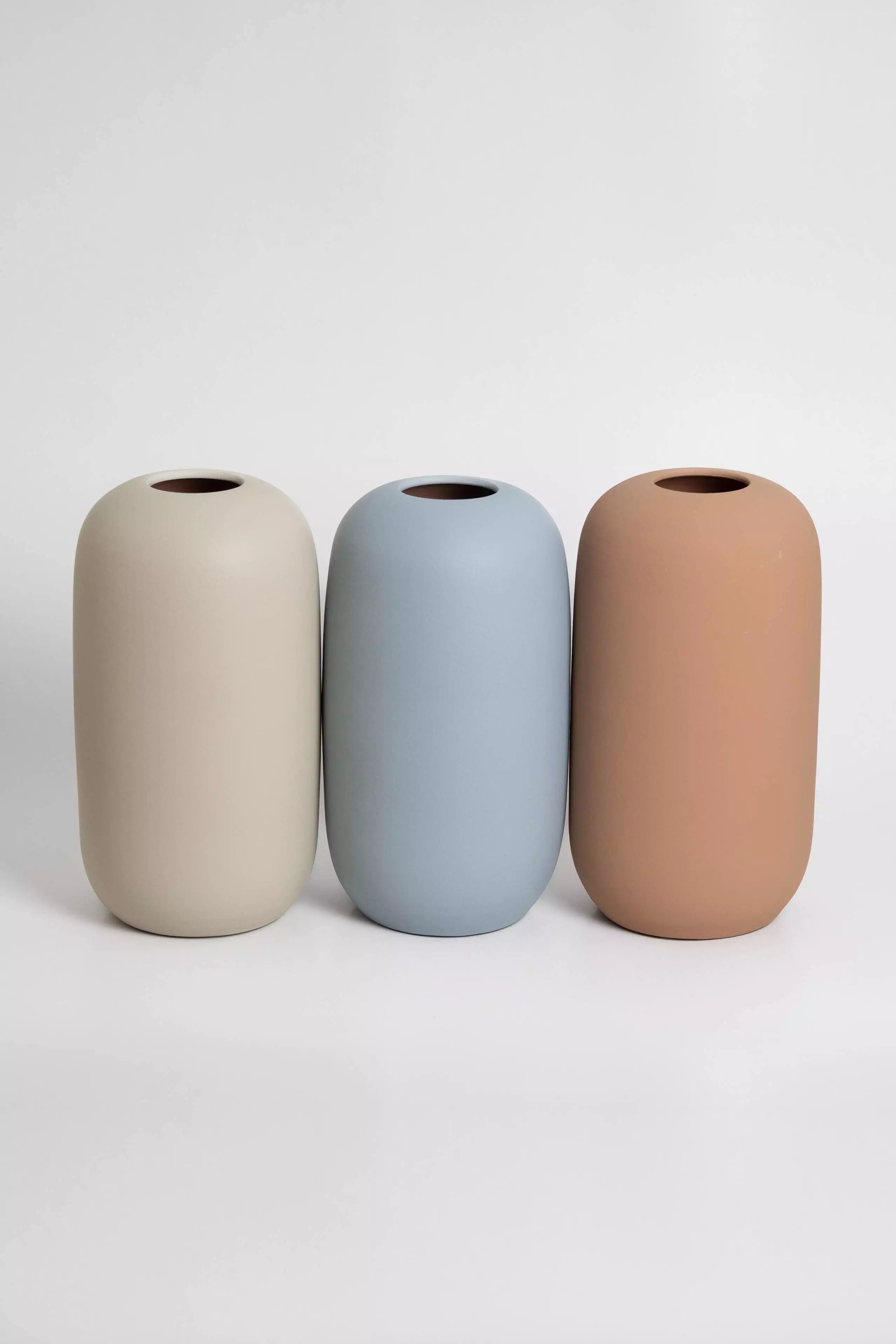 Vase dune sable bleu et terracota 