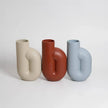 Vase nono bleu blanc et rouge
