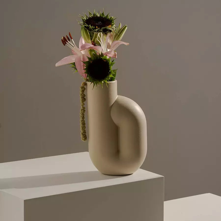 Vase nono blanc cassé