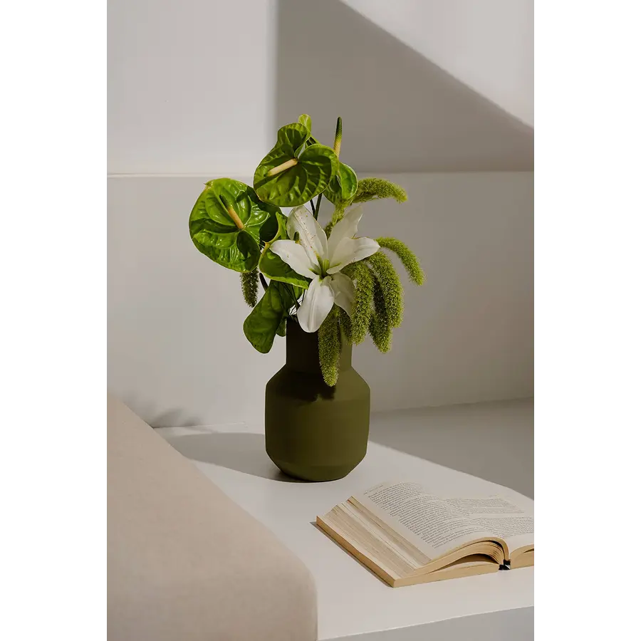 Vase sado vert olive O cactus