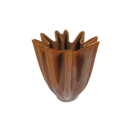 Vase vague marron