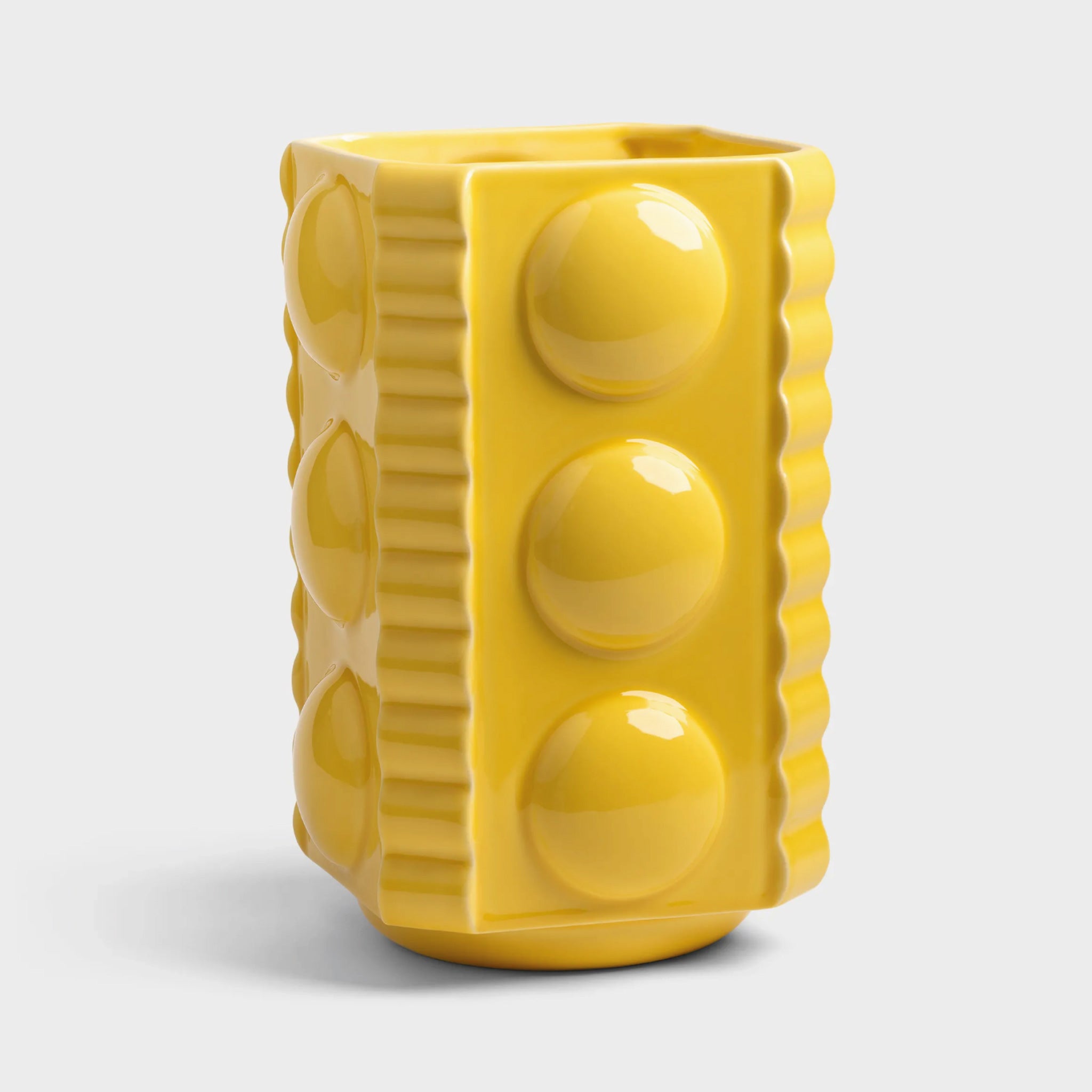 Grand vase FACET jaune – &Klevering