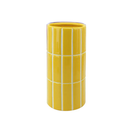 Vase carrelage jaune