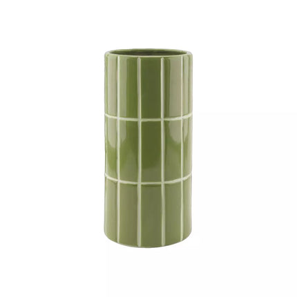 Vase carrelage vert