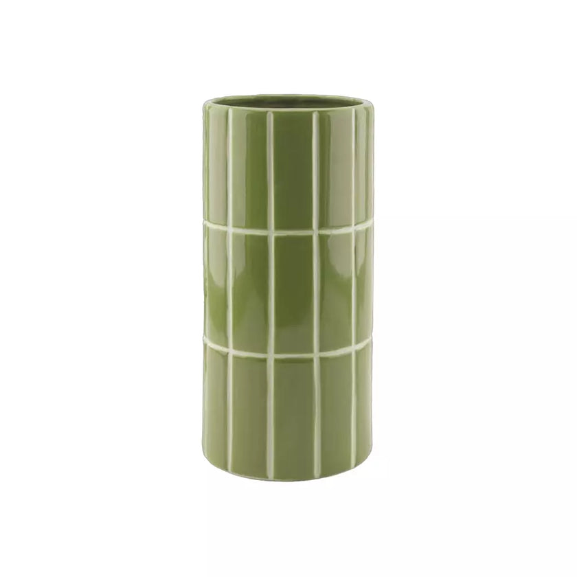 Vase carrelage vert