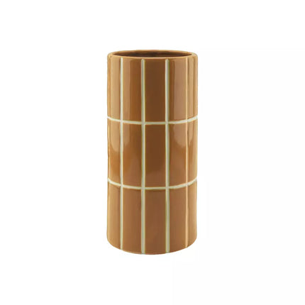 Vase carrelage ocre