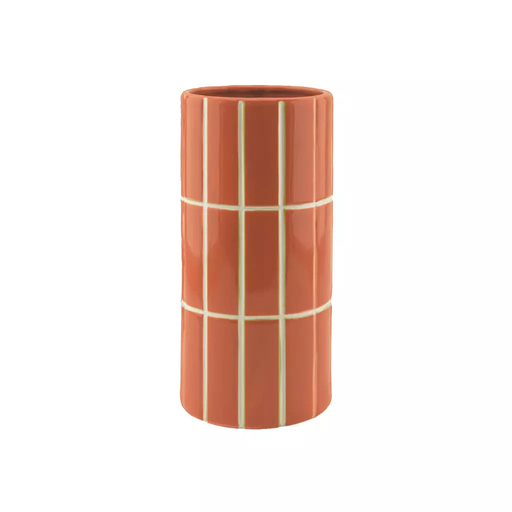 Vase carrelage orange