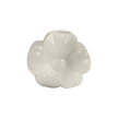 Vase forme fleur blanc