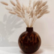 Vase rond léopard