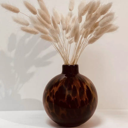Vase rond léopard