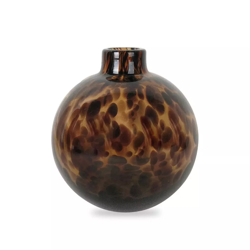 Vase rond léopard
