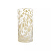 Vase tube léopard jaune 