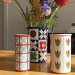 Vase Patch Cross multicolore en grès – &Klevering