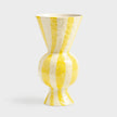 Vase Rhombic jaune en grès – &Klevering