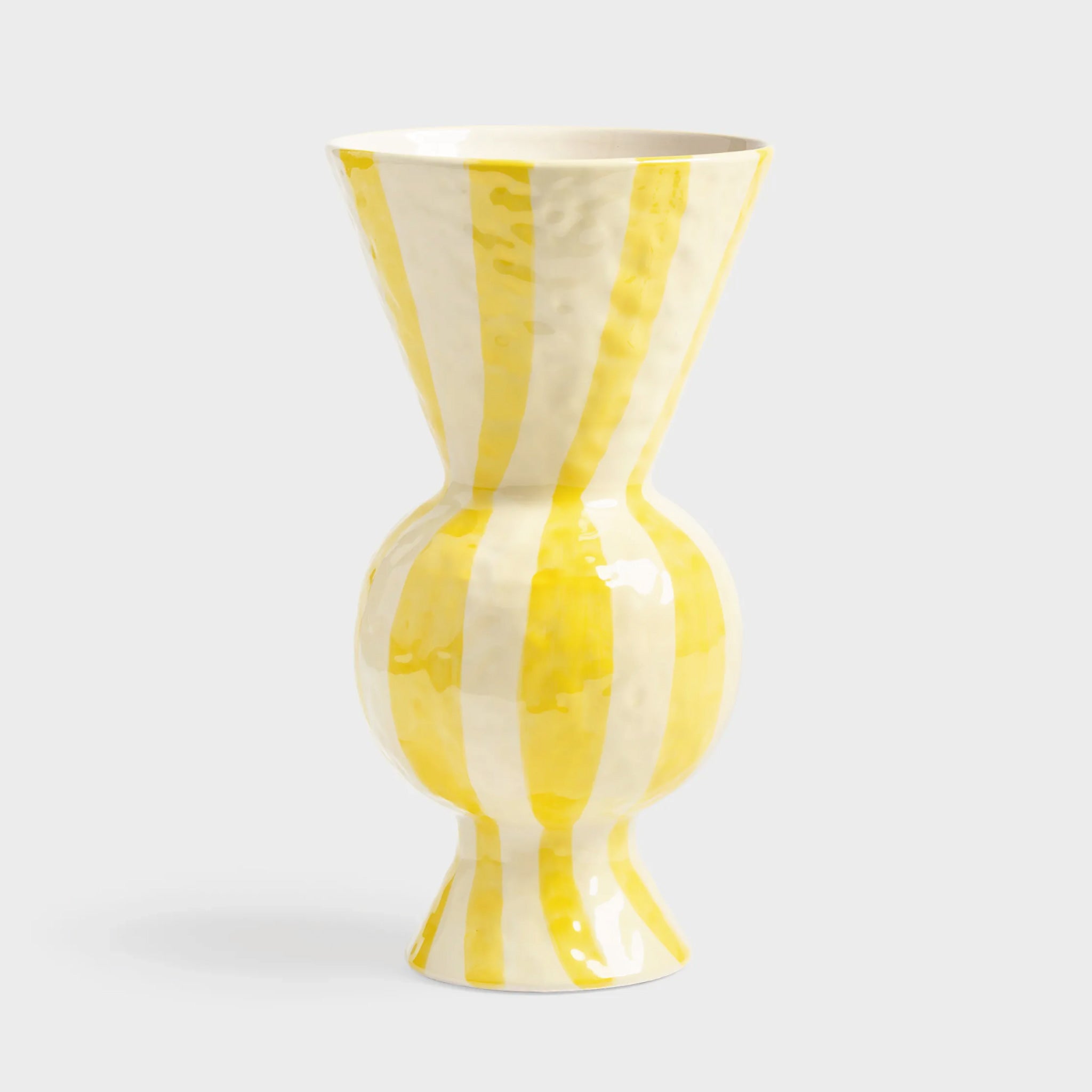 Vase Rhombic jaune en grès – &Klevering