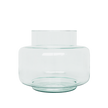 Vase en verre transparent