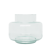 Vase en verre transparent