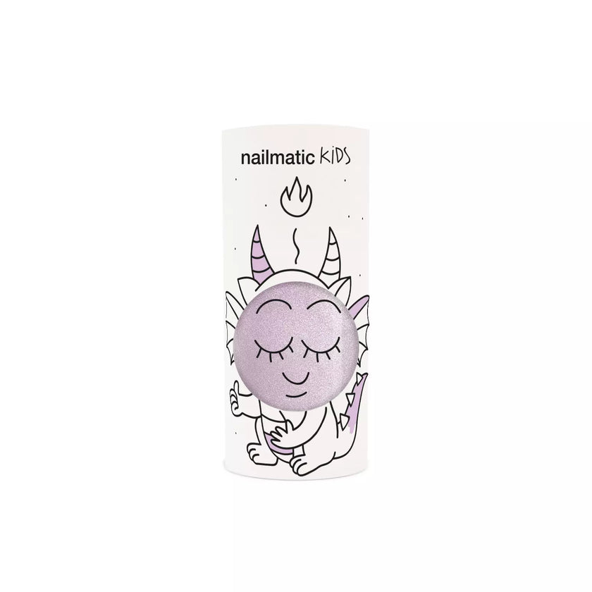 Vernis à ongles enfant rose à paillettes 