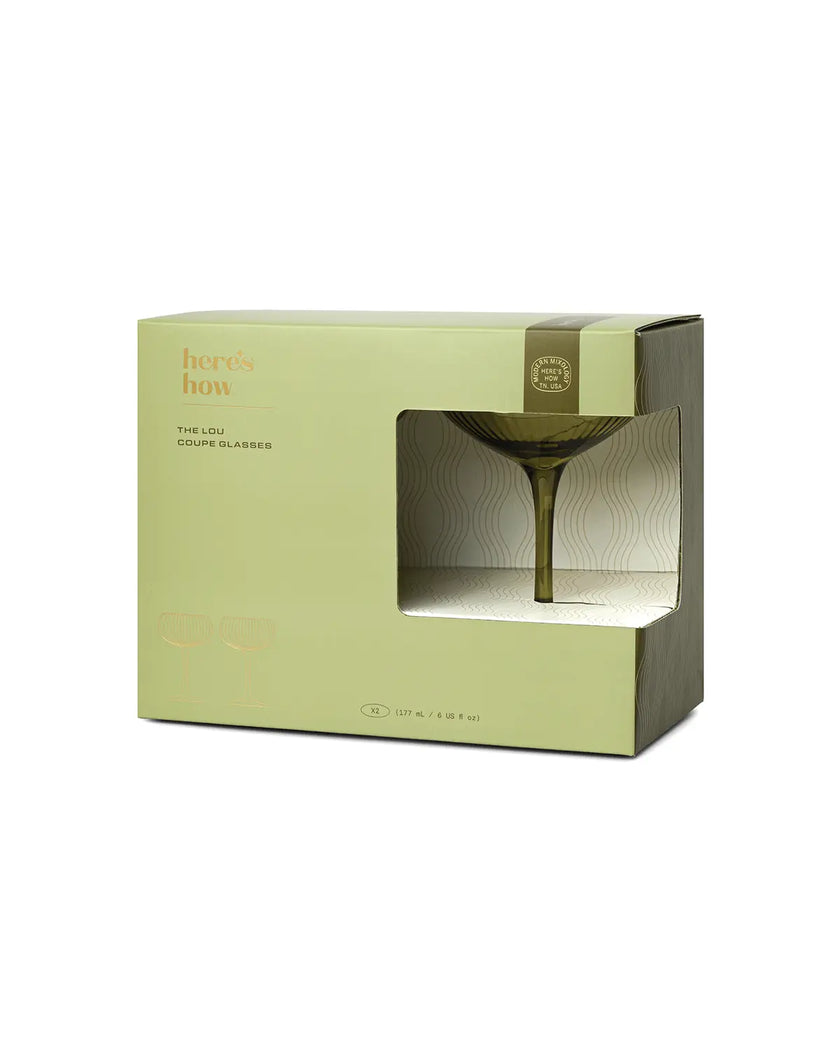 Verre coupe olive Lou 