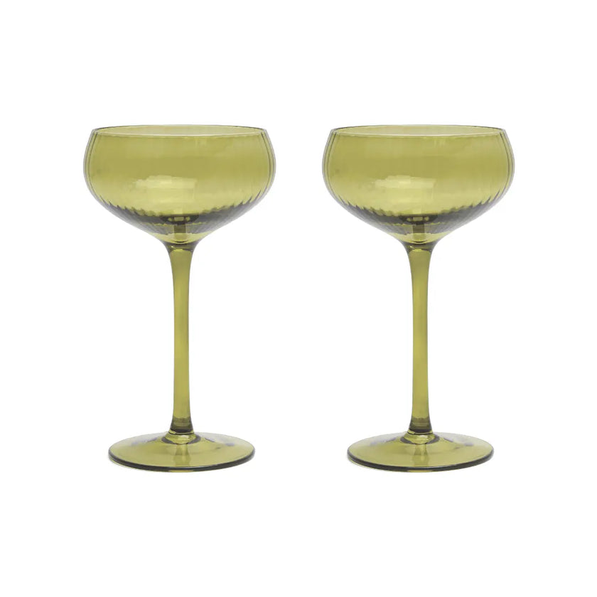 Verre coupe olive Lou 