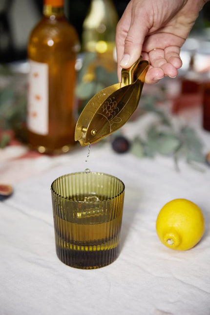 Set de 2 verres à eau striee 