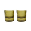 Set de 2 verres à eau striee 