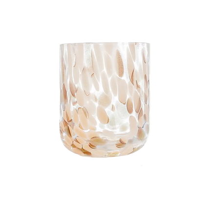 Gobelet moucheté doré en verre