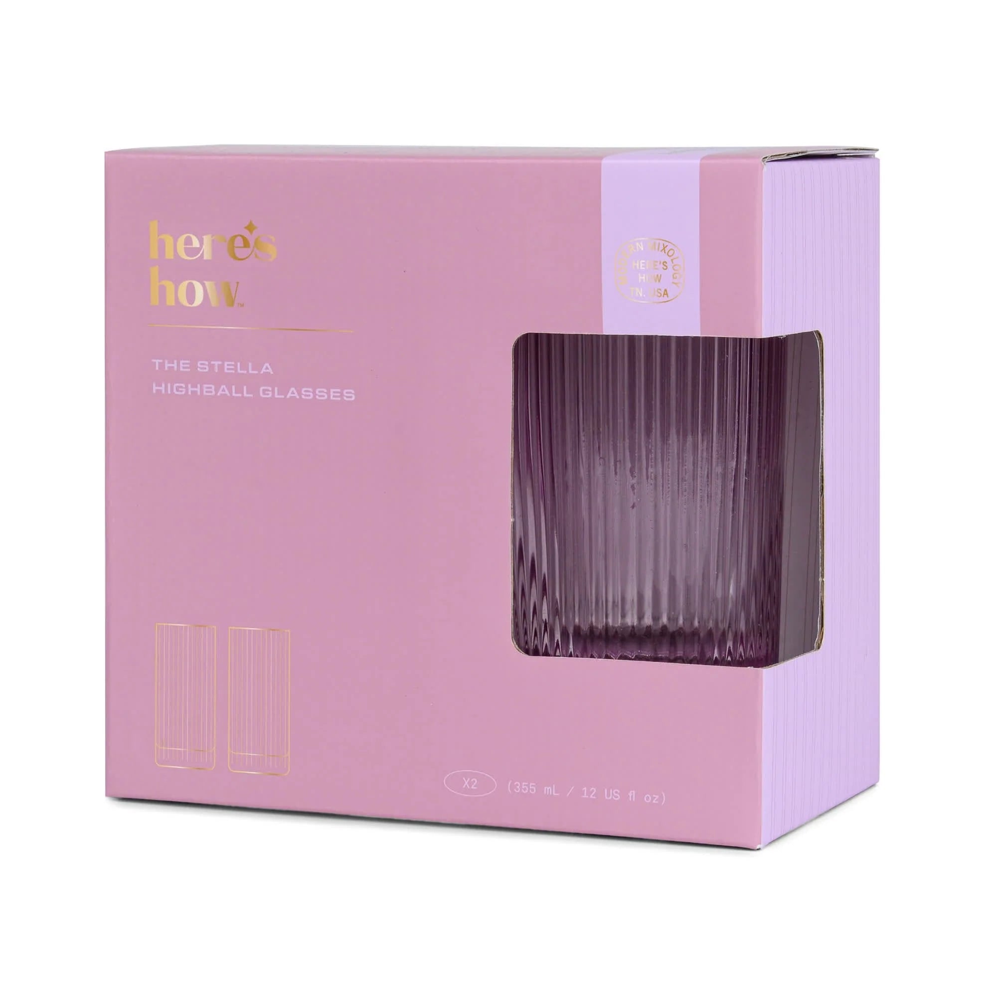 Verres haut stella lilac