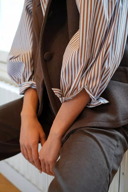 Veste sans manches Matteo choco Opullence