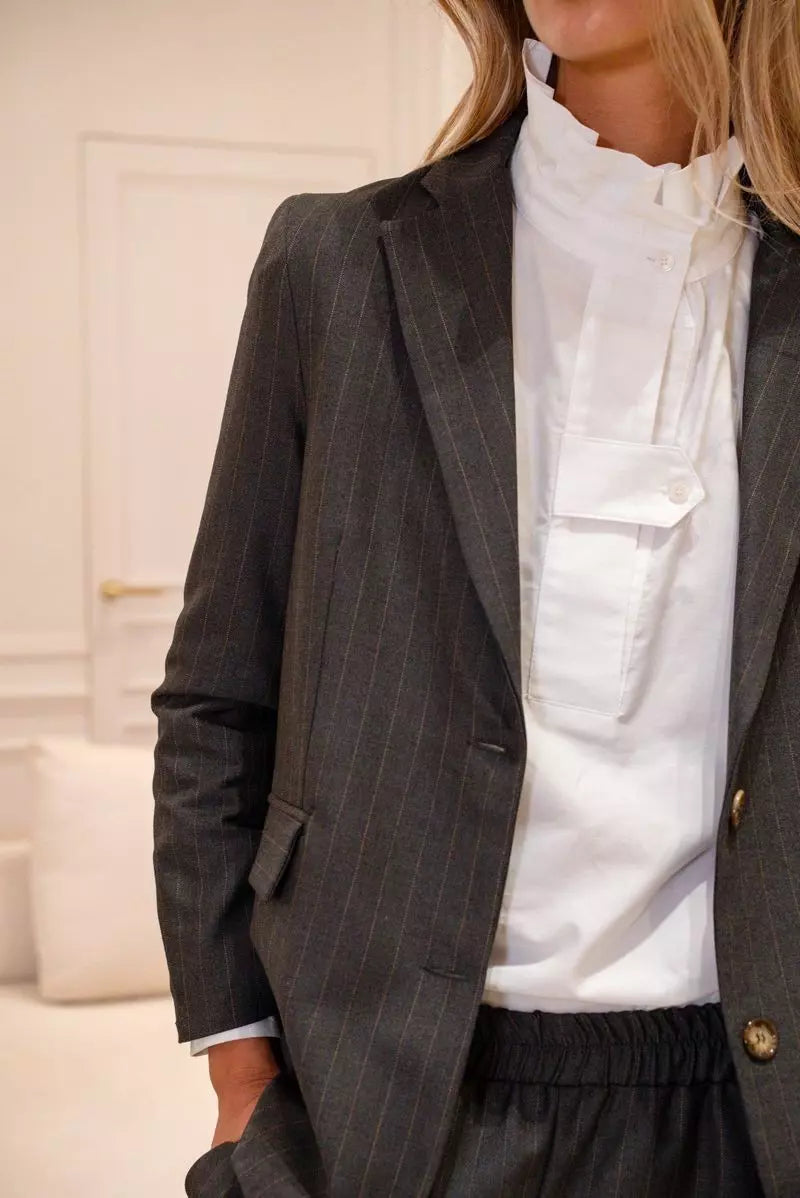 Veste grise ligne Vianney Opullence