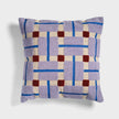 Coussin PLANO parme/prune/bleu - 50x50cm