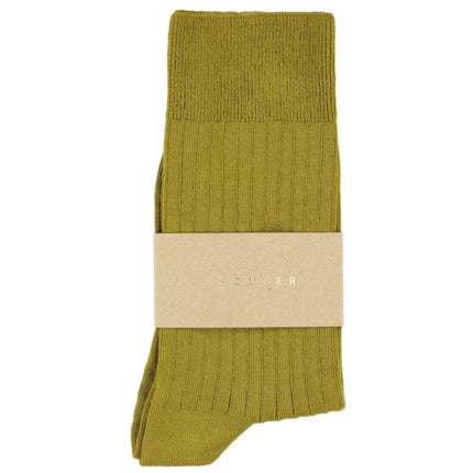 Chaussettes ESCUYER - CLASSIC RIBBED - YELLOW