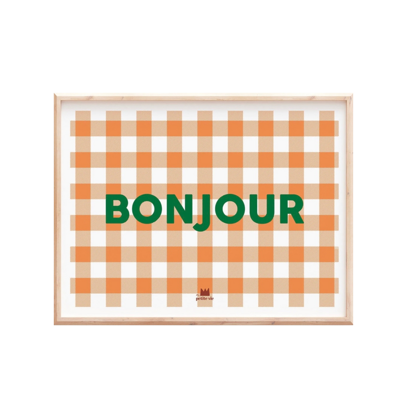 affiche bonjour
