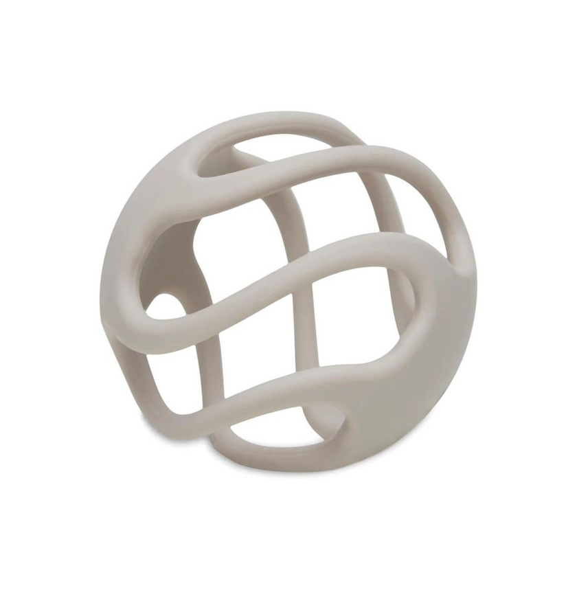anneau de dentition balle silicone nougat