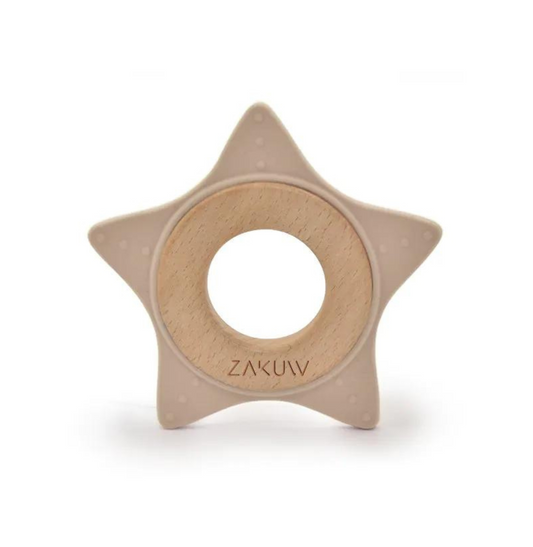 anneau de dentition étoile taupe zakuw