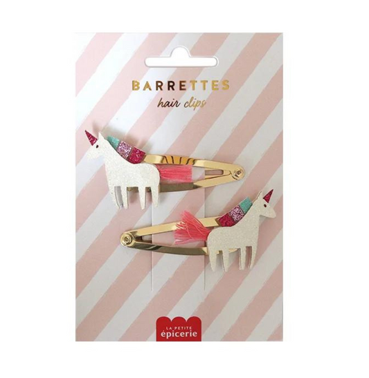 barrettes a cheveux licornes